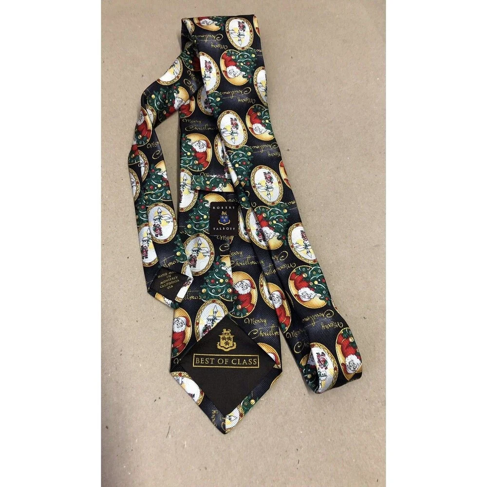 NWOT Robert Talbott Silk Tie Christmas Santa Best of Class